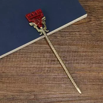 Fengshen Daji hairpin Hanfu disc hair bronze hairpin retro women s hairpin antique costume headdress