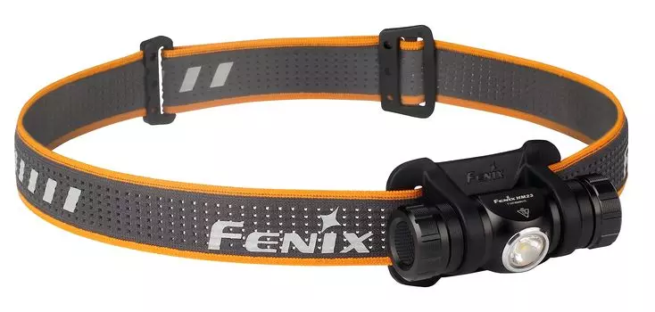 FENIX Light Black 7 см налобный фонарь нейтральный белый светодиод максимальная яркость 240 люмен HM23 чёрный