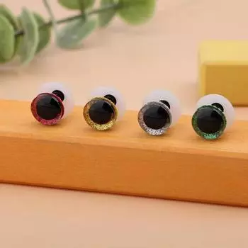 Fenrry 100 пар 12 мм безопасные игрушечные глаза блестящие нетканые материалы с шайбами кукольные глазные яблоки для игрушек аксессуары для изготовления розы красного