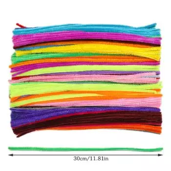 Fenrry 100 шт. щетки из синели для чистки трубок детские плюшевые палочки детские развивающие игрушки материалы для рукоделия принадлежности для рукоделия