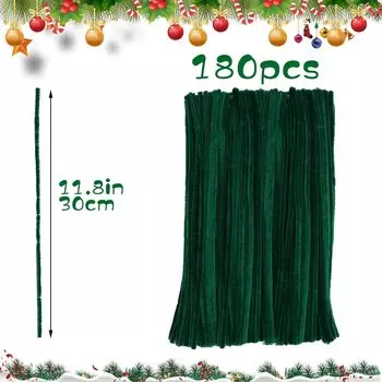 FENRRY 180 шт. рождественские ершики для трубок из синели ершики для поделок для рукоделия художественные ремесла украшения принадлежности золотистый