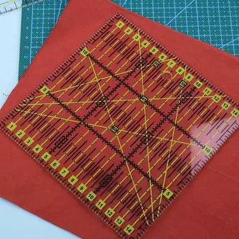 Fenrry 1 шт. акриловая швейная линейка 15*15 см квадратная линейка для рисования и измерения пэчворка линейка для резки ткани инструменты для шитья своими руками жёлтый