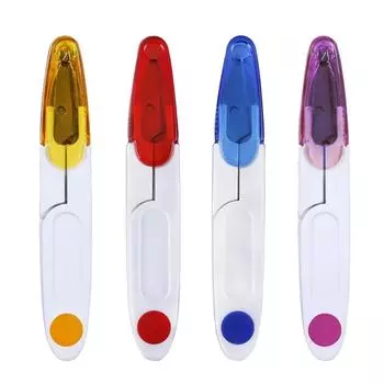 Fenrry 1 шт. швейные ножницы с 4-цветным U-образным прозрачным чехлом ножницы для вышивки крестиком ножницы для самостоятельной вышивки инструменты для дома синий