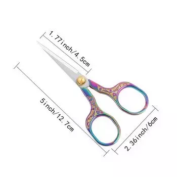 Fenrry 1 шт. высококачественные прочные винтажные классические ножницы для вышивки из нержавеющей стали для дизайна ногтей ножницы для резки аистов и птиц золотистый