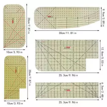 Fenrry 1Pc гладильная ткань линейка для квилтинга высокотемпературная линейка для пэчворка гладильная линейка швейные инструменты аксессуары для самостоятельного шитья L