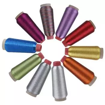 Fenrry 1Pc Швейные нитки Швейная машина Конусные нитки Оверлочные вязание Крестообразные вышивальные нитки Пряжа Тканая леска темно-красного