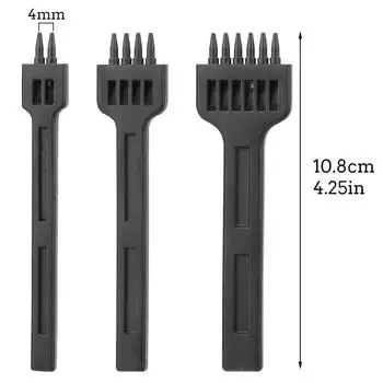 Fenrry 4 мм 2/4/6 отверстий кожаный круглый дырокол ряд пористый дырокол инструмент для шитья ручного шитья дырокол кожа ремесло DIY инструмент белый