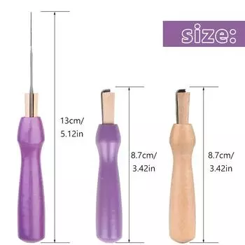 Fenrry 4 шт. деревянные ручки шерстяной войлок инструменты DIY ремесло игла валяние аксессуары для начинающих шерстяной войлок рукоделие инструменты принадлежности