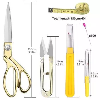 Fenrry портновские ножницы набор DIY швейные ножницы ручной работы с позиционирующим штифтом ножницы для резки ткани из нержавеющей стали для шитья