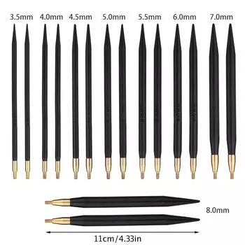 Fenrry сменные круговые спицы из сандалового дерева, наконечники, спицы, вязальные спицы, инструменты для плетения, аксессуары для самостоятельного вязания