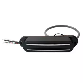 Fenteer Alnico 5 Dual Hot Rail Single Coil Humbucker Pickup for Fender Guitar Accessories 5 Black Colors,