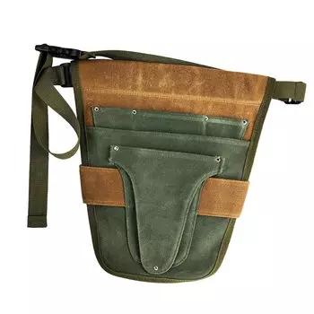 Fenteer Handy Garden Tools с несколькими карманами, регулируемый холщовый поясной чехол для хранения инструментов, садоводство для женщин и мужчин, зеленый, коричневый и