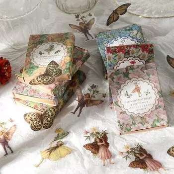 Фея Бабочка Фея Бабочка Наклейка PET Наклейки DIY Скрапбукинг Цветок Эльф Декоративная Этикетка 4