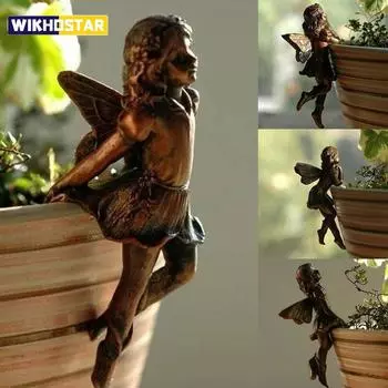 Фея для девочек, подвесная чашка, украшение из смолы, фея, комбинация, цветочная корзина, украшение по краям, садовый горшок, украшения S