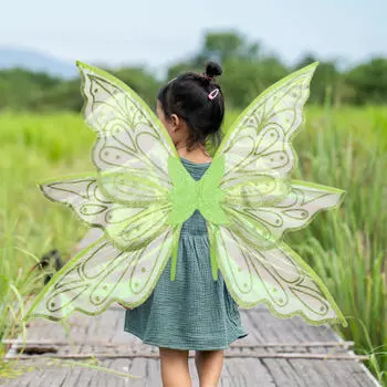 Фея с крыльями бабочки для девочек, носимый ролевой костюм для игры на сцене