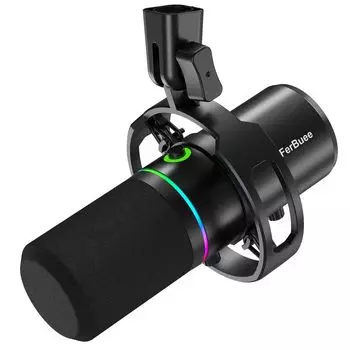 FerBuee XLR USB Динамический компьютерный выход для наушников Отключение звука Совместимость с аудиокомментариями для игр Микрофон, Микрофон, Терминал, Однонаправленный,