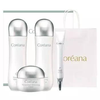 Ферментированное отбеливающее средство Koreana 3 типа + точечная эссенция + сумка для покупок, 1 набор