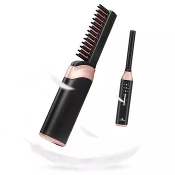 FERNIDA Heat Straight Brush MAX USB 30s Rapid 3 уровня температуры предотвращает легкое почернение щетки, щетка, мини, портативный, беспроводной, тип, 200,