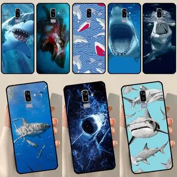 Ferocious Shark Animal For Samsung J3 J5 J7 J510 J310 J330 J710 J730 J1 A3 A5 2016 2017 J4 J6 Plus J8 2018 Case J4 2018 - J400