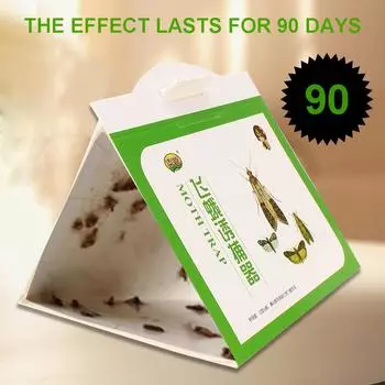 Феромонная ловушка для моли, убийца вредителей, мухи, насекомые, 5 шт., одежда, кладовая, пищевая ловушка с феромонами моли для кротов, наклейка, фабрика, ресторан, липкая клеевая ловушка