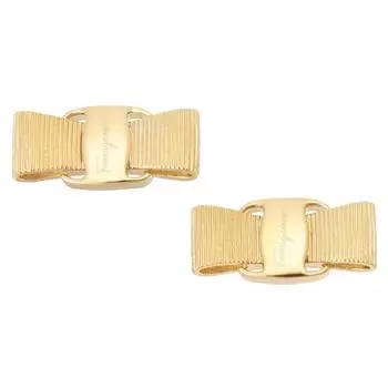 Ferragamo Bala Ribbon Stud Пирсинг Золотой Vara Bow
