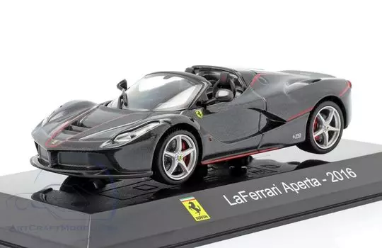 Ferrari LaFerrari APERTA minicar LA FERRARI APERTA 2016 with clear case 1/43 (black) [item] чёрный