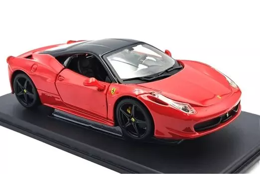 Ferrari Mini Car FERRARI 458 ITALIA 8C 2009 Made by BURAGO 1/24 (Red) [Product] красный