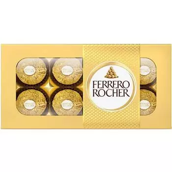Ферреро. [Ограниченный] Rocher T-8 100 гФирменный шоколад Ferrero, всемирно известный, созданный с использованием более 70 Фирменный шоколад Ferrero, всемирно известный, созданный с использованием 1