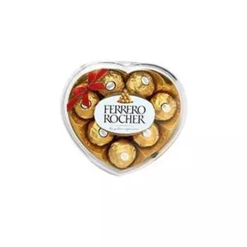Ферреро. Rocher Heart T-8 100 г. Имеет форму сердца с 8-ю ромбовидными деталями, идеально подходит в качестве подарка для всех. Имеет форму сердца с 8-ю ромбовидными деталями, идея 1