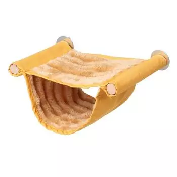 Ferret Rat Plush Warm Pet Sleeping Bag Pet Hammock Hamster Cage Squirrel Beds S жёлтый