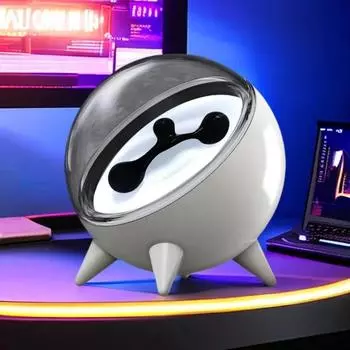 Феррожидкостная музыкальная ритм-лампа Магнитный Жидкостный Звукосниматель Настольные колонки Компаньон Визуальный Дисплей Лампа Танцующий Магнит Жидкость Игрушка Подарок чёрный