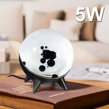 Феррожидкостная музыкальная ритм-лампа, звукочувствительная танцевальная магнитная жидкая игрушка, феррожидкостная визуальная демонстрационная лампа для домашнего офиса, декор белый