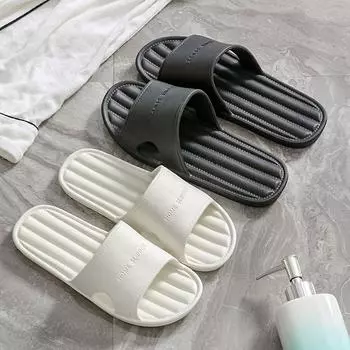 Feslishoet Весенняя женская обувь на плоской подошве Новые летние женские домашние тапочки Нескользящие тапочки для ванной комнаты Обувь для дома 36-37 красный