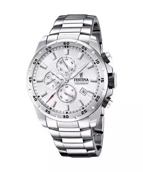 Festina Chrono Sport нержавеющая сталь серебристый циферблат кварцевые F20463-1 100M мужские часы серебряный
