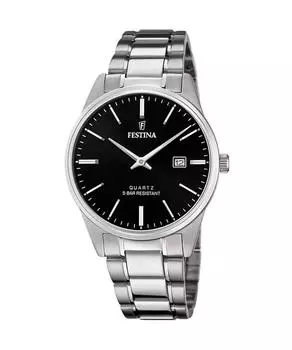 Festina Classics Нержавеющая сталь Черный циферблат Кварцевые часы F20511-4 Мужские часы чёрный