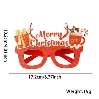 Festive Fun And Christmas Glasses Delightful Reindeer Frames For Adults And Children Gift Box Letters