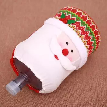 Festive Water Holiday Dispenser Cover Made Of Soft Fabric With Cute Snowman And Reindeer Designs For Decor Cheerful