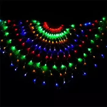 Фестиваль 3.2*0.6M 420LED 3 гирлянды павлинов уличная сетка светодиодная гирлянда Рождественская свадьба Новый год декоративная гирлянда лампа no remote&EU Plug