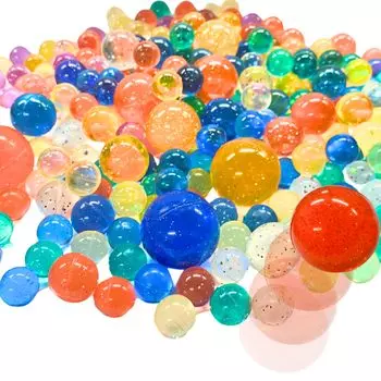 Фестиваль красочных блестящих супер-шариков 300 шт. Ассорти из призов Характеристики блесток Акция на вечеринку Спасибо [Счастливые поставки]