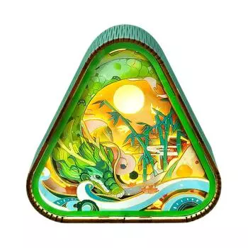 Фестиваль лодок-драконов, ночные огни для детей, 3D деревянная головоломка, светодиодный светильник, прикроватная настольная лампа, украшения для комнаты, подарок на праздник