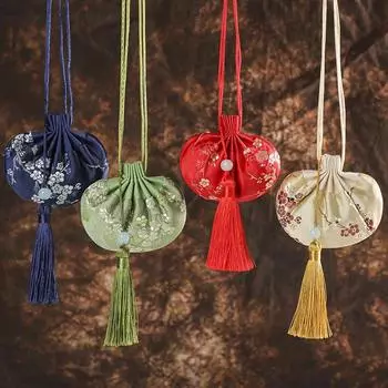 Фестиваль лодок-драконов Полынь Aiye Fu Сумка-саше Сумка-саше Пустая сумка Ханфу Украшение Подвеска Tassel style жёлтый