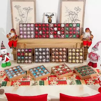 Фестиваль модных украшений, 16 шт. / Компл., Рождественский торговый центр, окно, торговый потолок, рождественское украшение, подвеска в виде дерева A