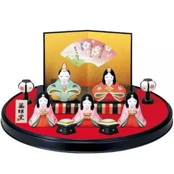 Фестиваль персиков в Якусигаме Куклы Хина Нишикиса Плоские украшения Рибина (Якусигама)