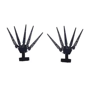 Фестиваль шарнирных пальцев Паучий коготь Палец Опора Черный Паучий коготь Опора для Фестивального Косплея Left Hand