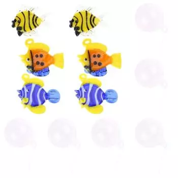 Фестиваль стеклянных рыбок-пузырей подвесной акцентный поплавок для аквариума декор для жилого пространства