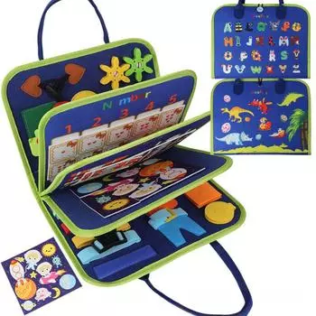 Фетровая доска для игрушек для малышей, сертифицированная CE и CPC, обучающая игрушка для детей раннего возраста Style 7 Hot Air Balloon