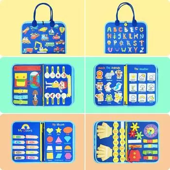 Фетровая доска для размышлений о детях Игрушки ручной работы для детей Обучающая доска для раннего образования по методу Монтессори A