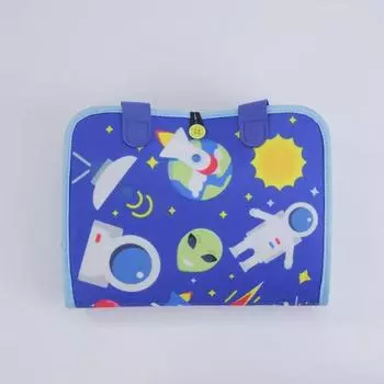 Фетровая обучающая доска Детская образовательная доска для раннего развития Понимание животных игрушки Фетровая развивающая доска Сделай сам Книга для интеллектуального развития Blue; 22 * 28