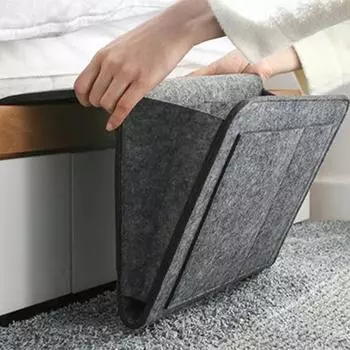 Фетровая прикроватная сумка для хранения, кровать, настольная сумка, диван, телевизор, пульт дистанционного управления, подвесной диван, органайзер для хранения, держатель для кровати, карман 32x20x10cm