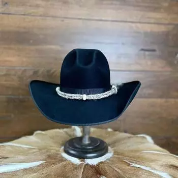Фетровая шляпа из овечьей шерсти, украшенная тесьмой, модная и универсальная черная шерстяная шляпа L58-60cm